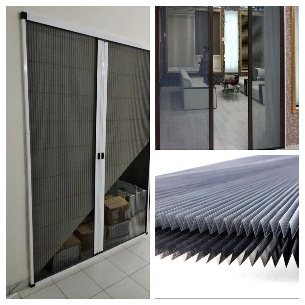 Pleated mesh system